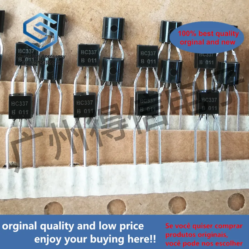 50pcs 100% orginal new BC337B BC337 Copper feet NPN general purpose transistor TO-92  real photo