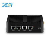 XCY Industrial Computer mini pc J4125 Fanless Intel Celeron J1900 Windows 10 Linux Ubuntu Desktop pfsense Firewall Barebone