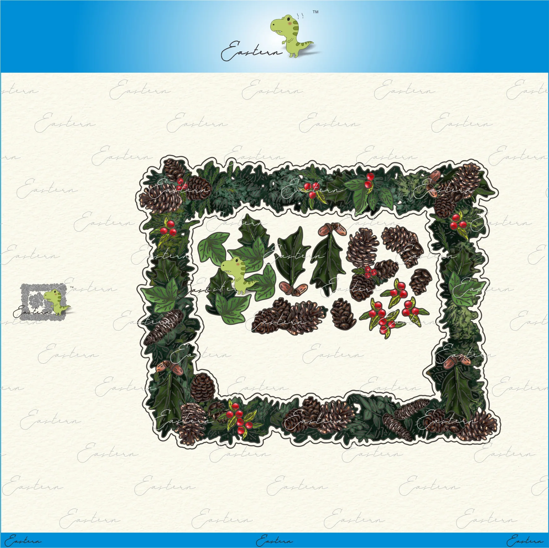 Holiday Laurel metal cutting dies 2021 new diy  molds Scrapbooking Paper Making die cuts crafts