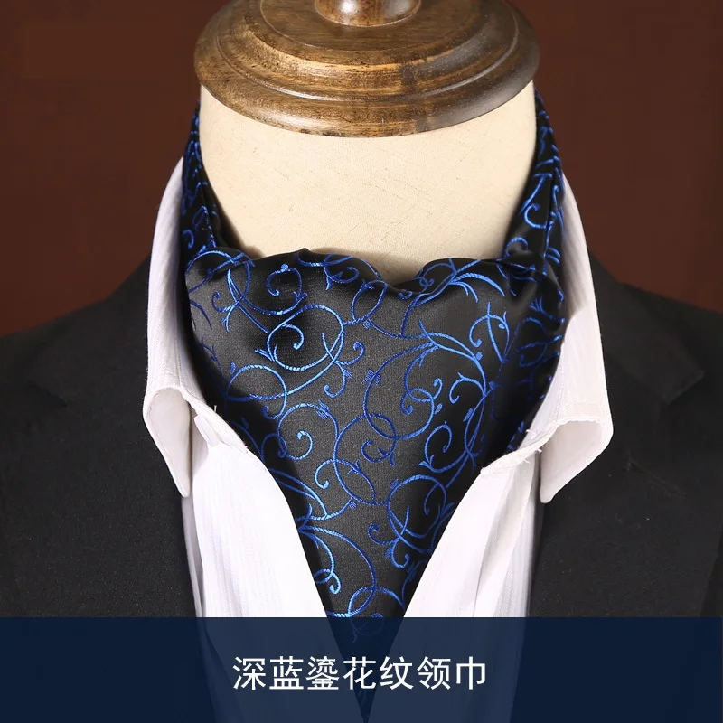 

2020 Top Quality Luxery Men's Cravat Tie Floral Paisley Silk Scarf Great For Wedding Party Fashion Floral Jacquard Tie For Men