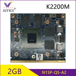 Quadro K2200M K2200 GDDR5 2GB 비디오 그래픽 카드 (X-브래킷 포함) Dell M6700 M6800 HP ZBook15 G1 G2 8570W 8770W 용 N15P-Q5-A2