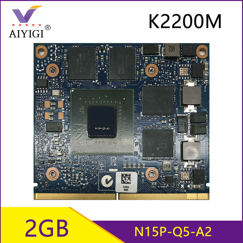 Quadro K2200m K2200 Gddr5 2gb Placa de Vídeo com X-bracket N15p-q5-a2 para Dell M6700 M6800 hp Zbook15 g1 g2 8570w 8770w
