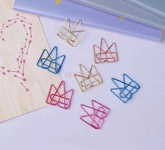 Clip de 20 piezas de dibujos animados, clip con forma de aguja, personalizado