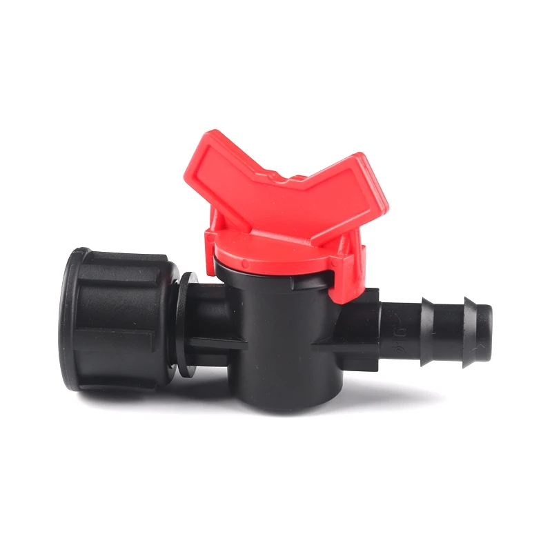 20pcs 1/2''-16mm PE Pipe Valve Durable Garden Water Connectors Gardening Micro Drip Irrigation System Fittings Water Hose Switch