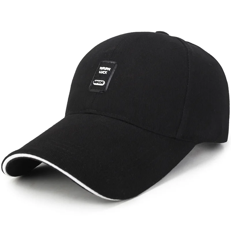 

Men Women Plain Black Extra Long Bill Snapback Cap Sun Protection Baseball Cap Outdoor Sport Baseball Hat Running Visor Sun Cap