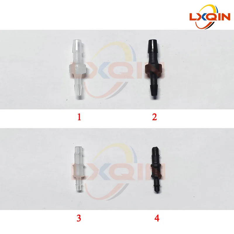 LXQIN 20pcs/lot printer ink hose connector for Epson Seiko Polaris Allwin Thunderjet Sky-color Zhongye ink tube pipe transfer