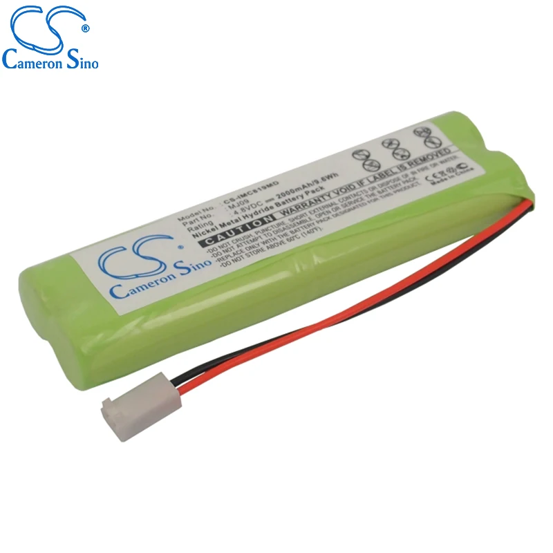 CameronsinoバッテリーアボットMJ09.01 MCP9819-065は、私は-stat MJ09医療交換用バッテリー2000mah/9.60Wh 4.80vグリーンニッケル水素