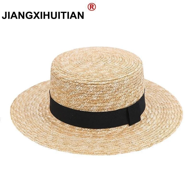 

Women Wide Brim Straw Hat Fashion Chapeau Paille Summer Lady Sun Hats Boater Wheat Panama Beach Hats Chapeu Feminino Caps