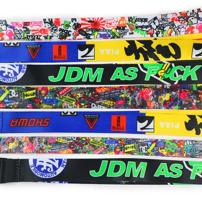 JDM Style-حزام سلسلة مفاتيح سيارات السباق ، وحزام رقبة للهاتف الخلوي سريع التحرير ، لـ YAMAHA #4