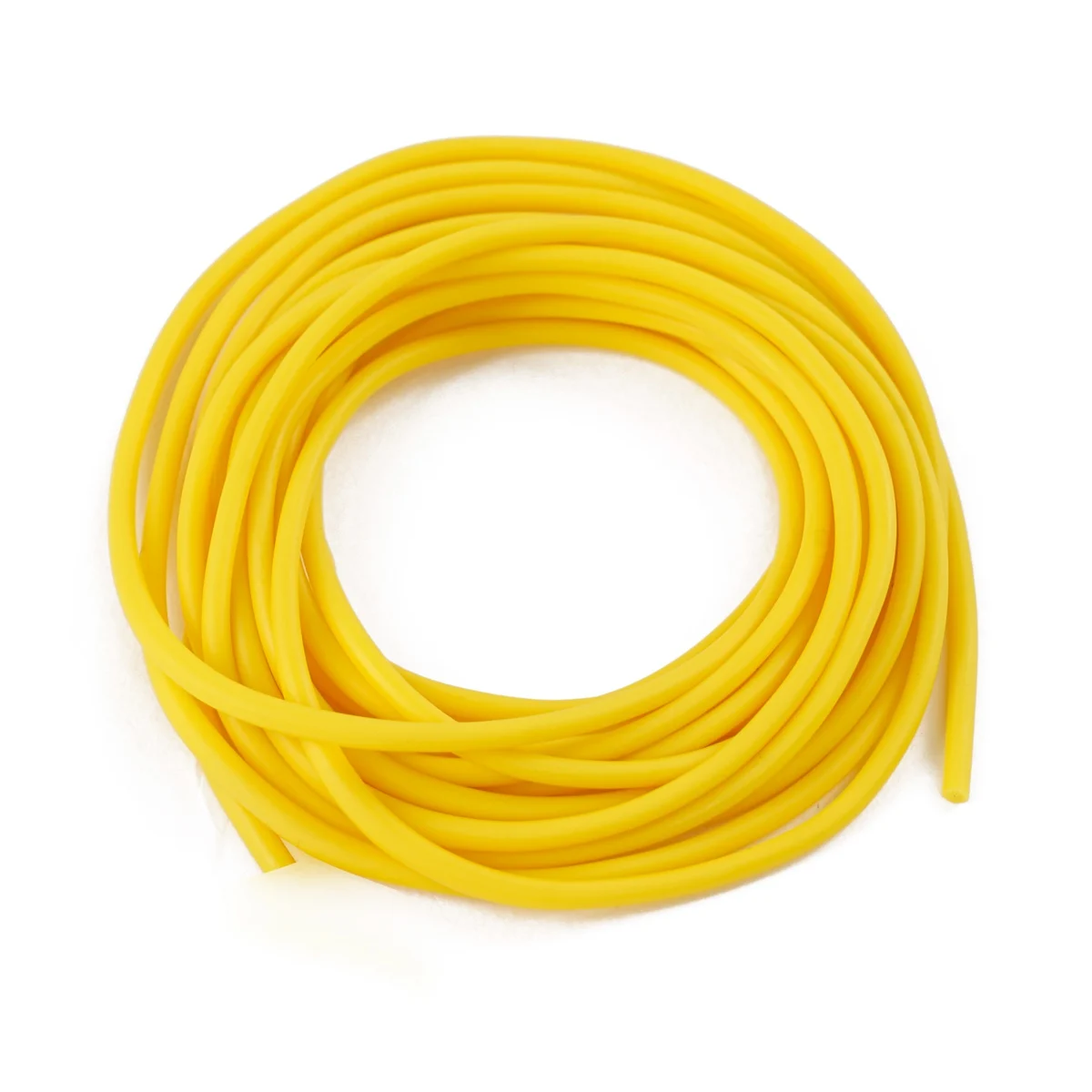 New 3m/6m/10m/20/50m Solid Core Pole Elastic Yellow Diameter 2.4mm Fishing Lines Latex Tube Retention Rope Fishing Tackles