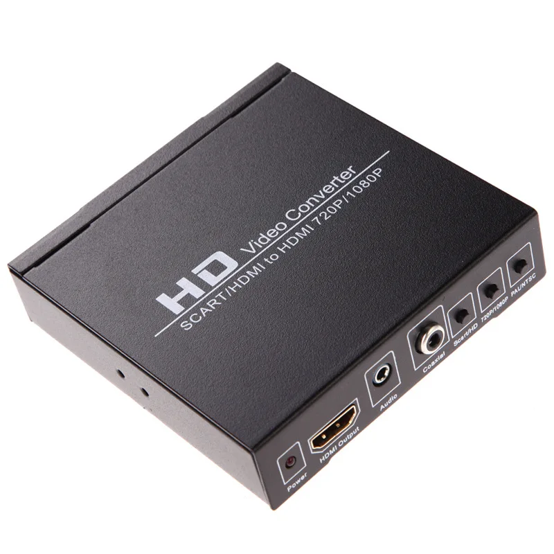 SCART HDMI To HDMI Converter Full HD 1080PวิดีโอความละเอียดสูงแปลงEU/USปลั๊กอะแดปเตอร์สำหรับHDTV HD