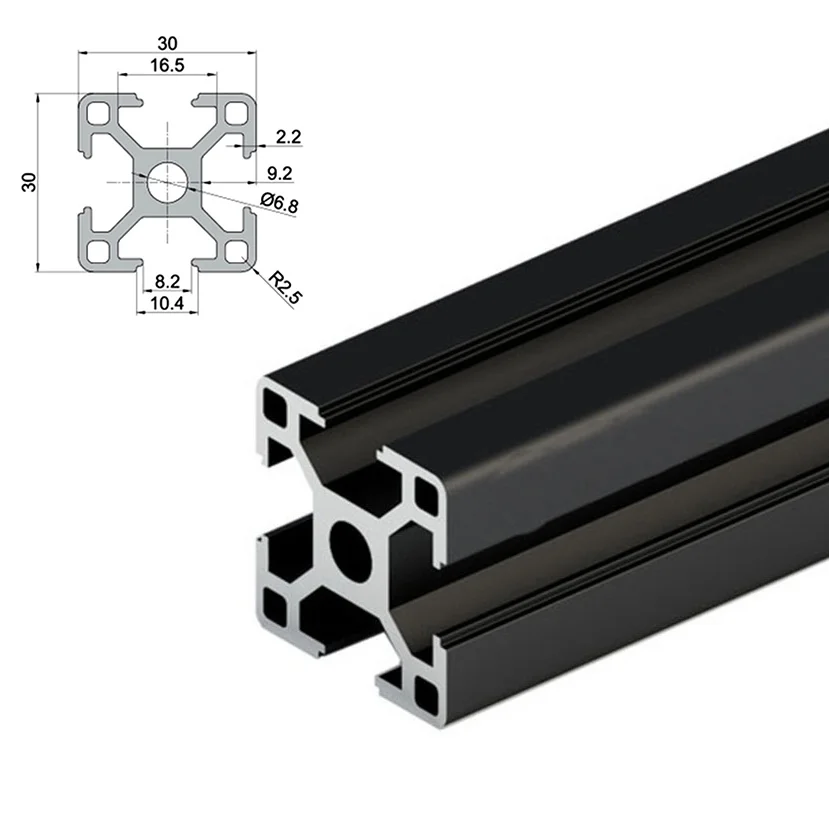 

For V-CORE 3 Enclosure 2.0 BLACK 3030 European Standard Anodized Aluminum Profile Enclosure CNC 3D Printer V-core 3.1
