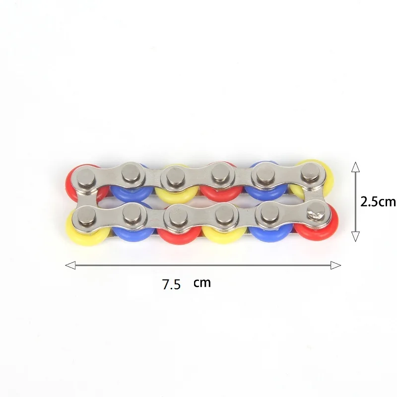 Chain Bicycle Fingertip Decompressor Rolling Novelty Sensory Decompression Kids Adult Finger Toys Autismo Stress Anxiety Fidget