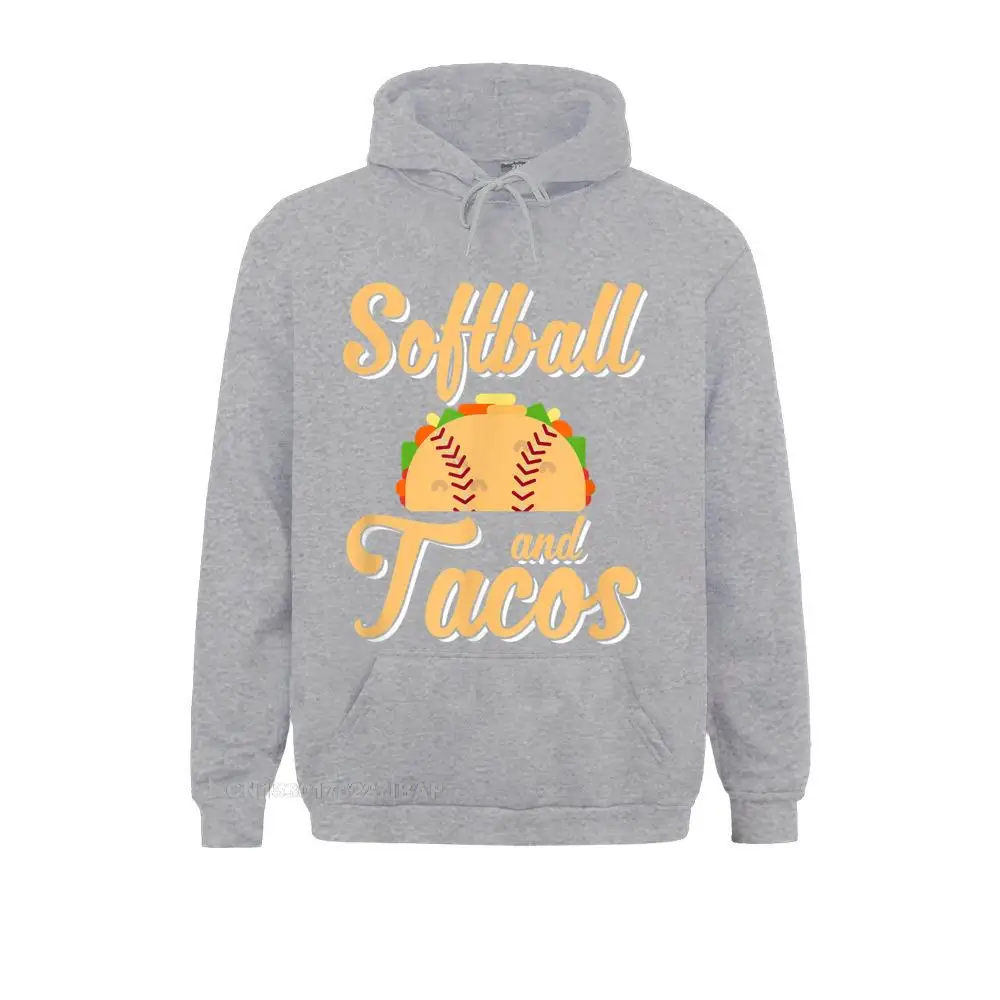 Cute Softball and Tacos Novelty Soft Ball Player Hoodie Hoodies High Quality Youthful Long Sleeve Young Sweatshirts Sportswears