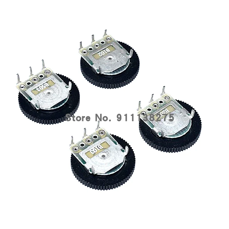 10pcs 3pin Gear tuning potentiometer B102 B103 B203 B503 B202 B502 B104 B1K B10K B20K B50K 16*2Dial Potentiometer volume switch