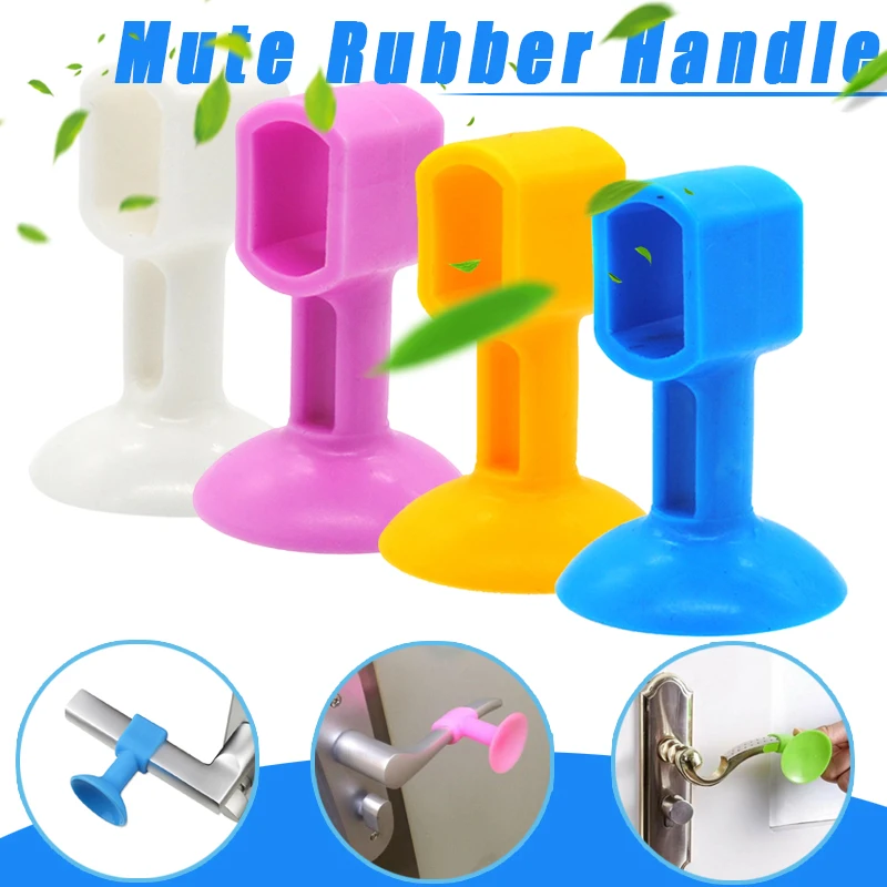 Bộ 5 Đa Chức Năng Tắt Tiếng Tay Cầm Cao Su Chống Va Đập Dành Cho Nhà Bếp Gia Đình Nhà Tắm Móc Treo Đa Năng