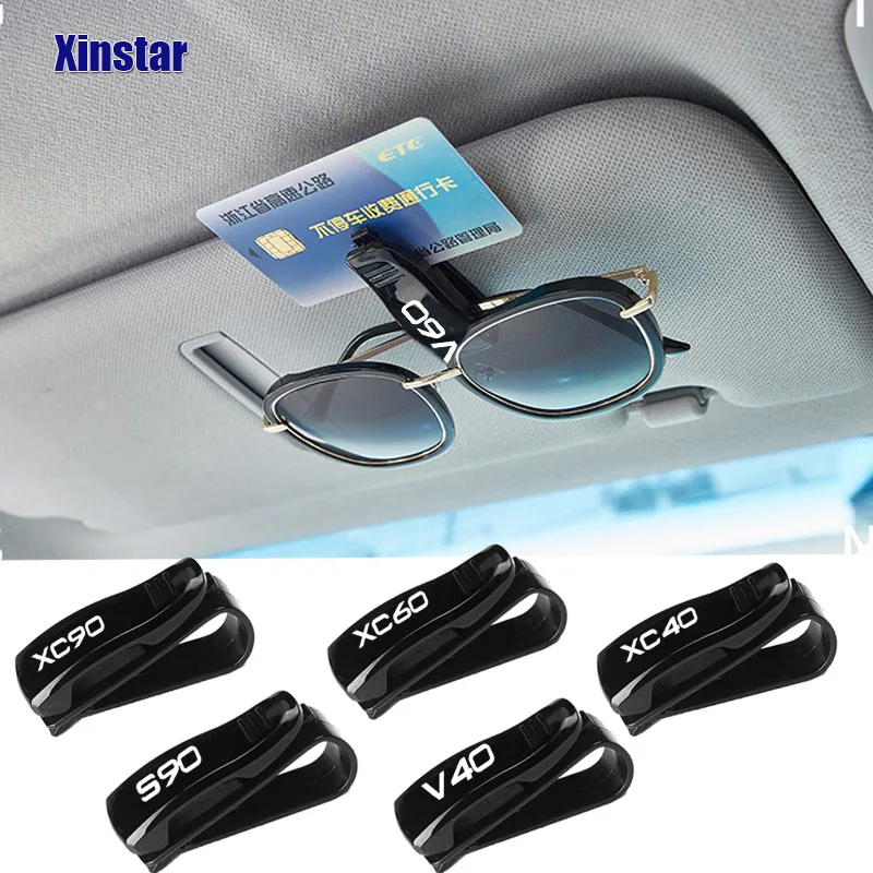 

Plastic Car Glass Clip Storage Sunshade Sticker For Volvo XC40 XC60 XC90 V60 V40 S60 S90