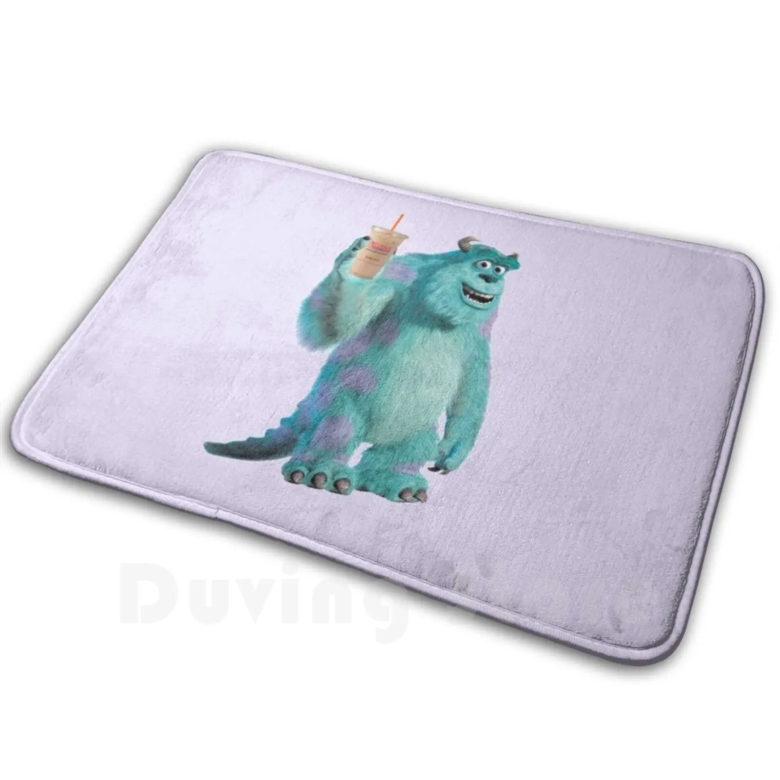 Sulley Runs On Dunkin-alfombra, cojín suave antideslizante, Sulley Monsters Inc Dunkin Dunkin Donuts Dunkin Sulley