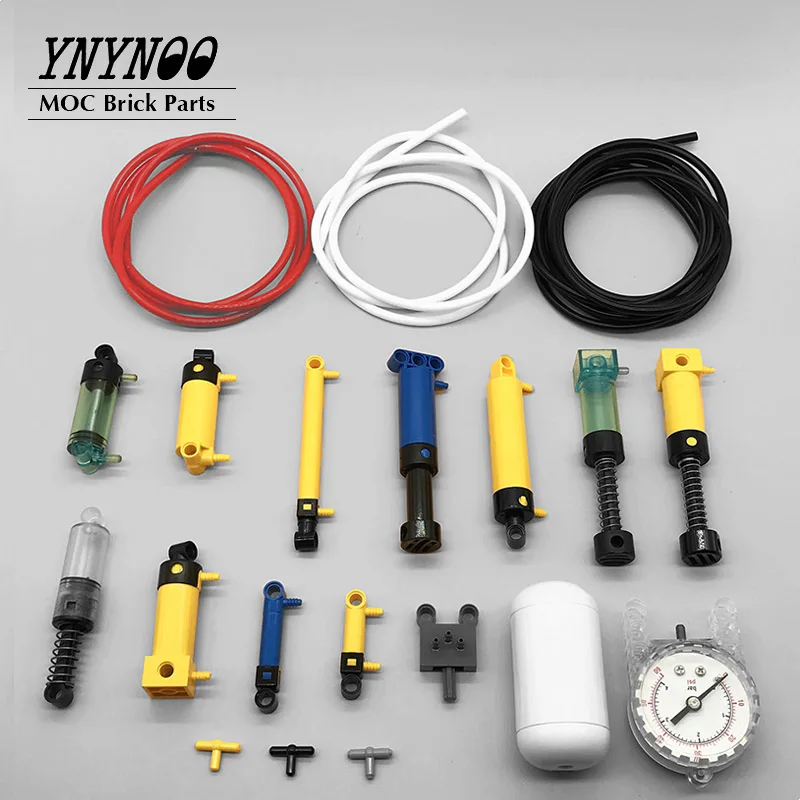 Technical Parts Pneumatic Air Pump Small (6L) V2 with Reinforced Cylinder 19476 19482 19475 MOC Blocks Bricks Compatible 42043