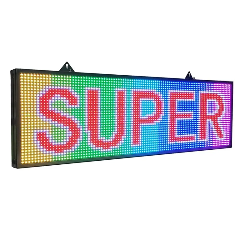 

39"x 14" Programmable 7 colors LED Scrolling Message Display Sign P10 led panel outdoor Board