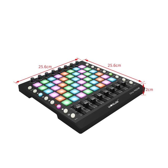 Midi Controller Pad Buttons | Drum Pad Midi Controller | Worlde Midi  Controller - Pad48 - Aliexpress