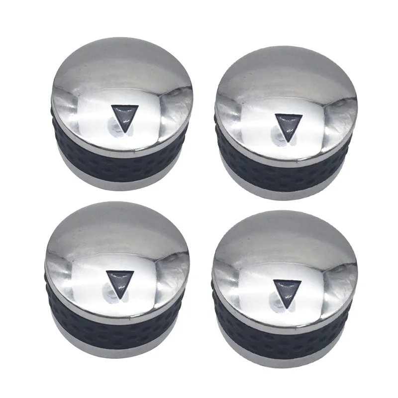 

4PCS Gas BBQ Grill Stove Control Knob Handle Metal with Chrome Plated Rotary Switch Gas Appliance Valve Temperature Knobs