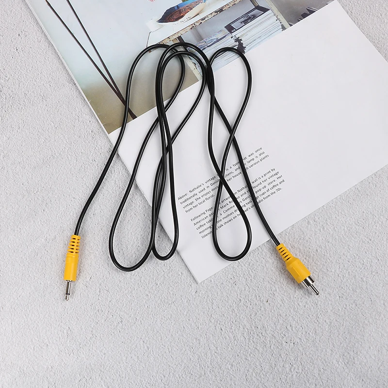 3.5 Mm 1/8 "Mono Nam Cắm Đơn RCA Âm Thanh Video Cáp Dây 1.5M
