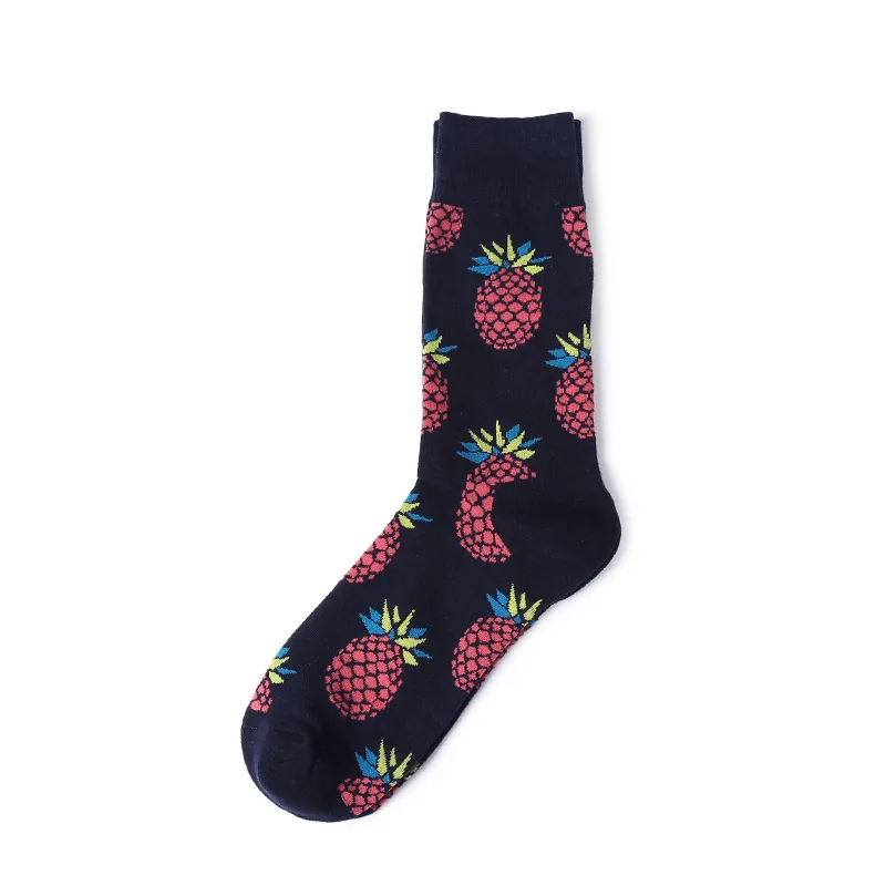 New Man Socks Women Men Free SizeCotton Socks Colorful Fruit Funny Socks For Couples Lovers Gifts