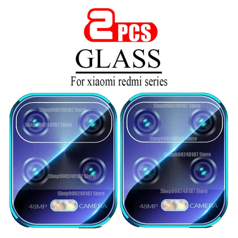 2 Pack Camera Lens Protective Tempered Glass for Xiaomi Redmi Note 9s 9 Pro Max Screen Protector for Redmi 9a 9c Note 8 Pro 8t 7