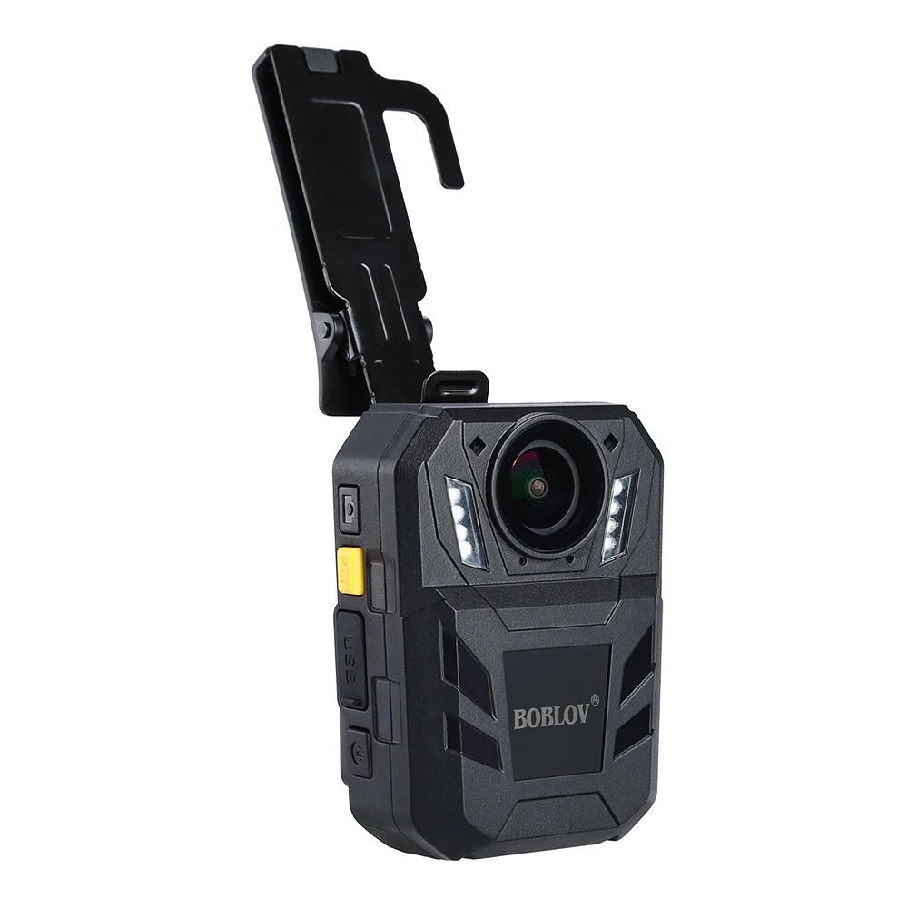 BOBLOV-cámara corporal portátil Ambarella A7, WA7-D, 64GB, 32MP, HD, 1296P, grabadora de vídeo de seguridad, batería de 4000mAh con Control remoto