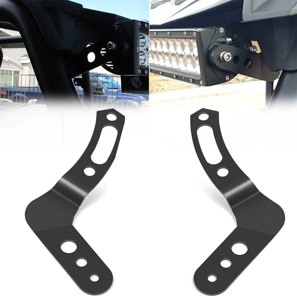 

For 30 32 Inch Curved/Straight LED Light Bar A-pillar Below Roof Mount Brackets 2 Pcs Fit POLARIS RZR 900 1000 800