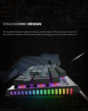 Mechanical RGB Gaming Keyboard 87 104 Keys #4