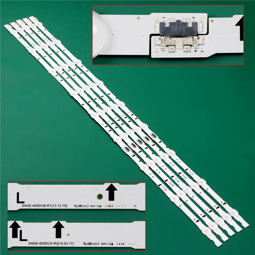 LED TV Illumination For Samsung UA40H5000AW UA40H5140AK UA40H5140AR LED Bar Backlight Strip Line Ruler D4GE-400DCA-R1 400DCB-R2