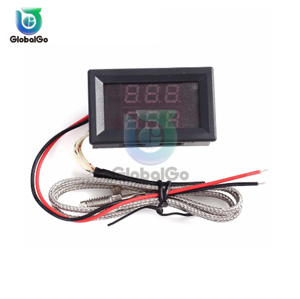 -60℃~999℃ K-type Thermocouple Thermometer Double Digital Air Liquid Temperature Sensor Meter Test For Vegetable Cultivation