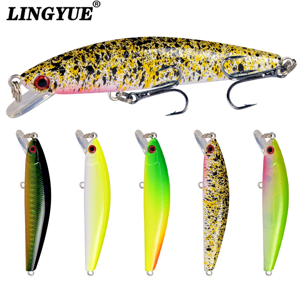 1pcs Hard Minnow Fishing lures Artificial Make 8.5cm/7.5g Plastic Models Fishing Tackle 5 Colors Available Wobblers bait Pesca