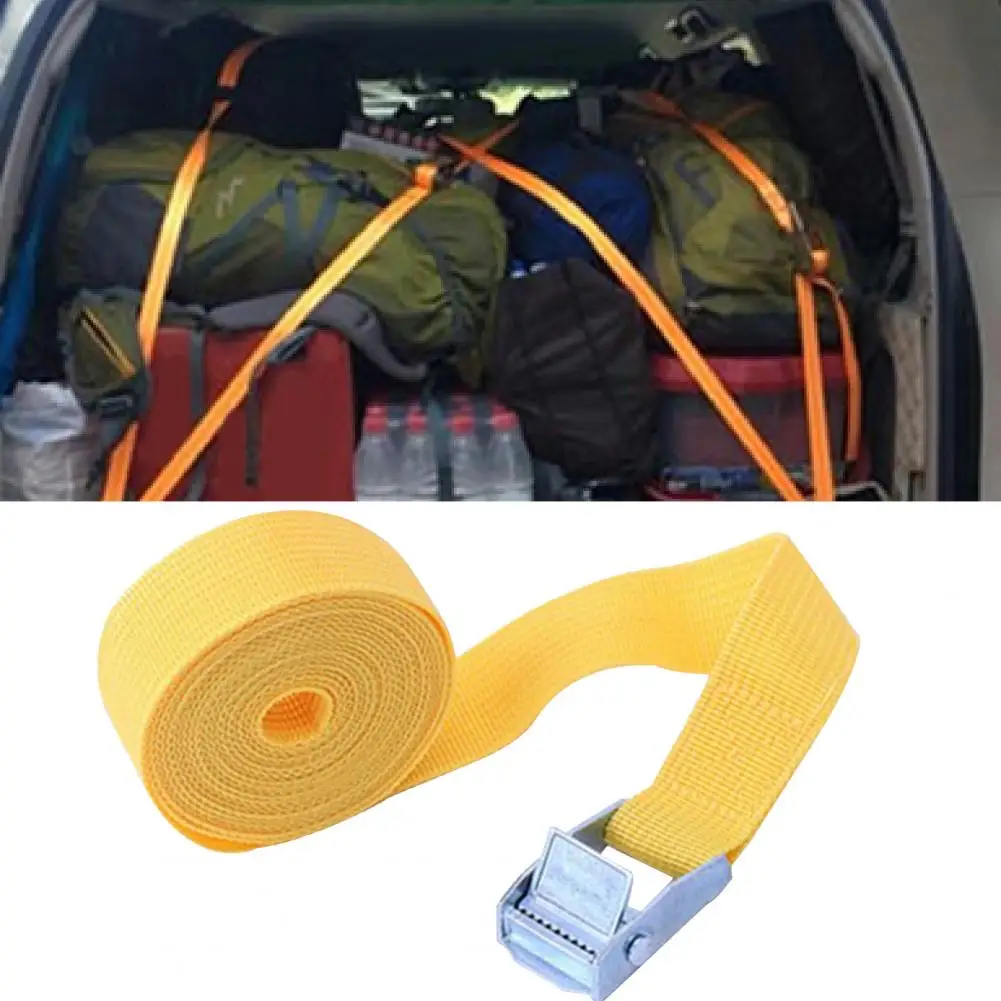 Tie Down Strap with Stainless Steel Buckle for Roof Racks, Surfboard, Kayak, Canoe, Car Cargo Lashing - Various Colors