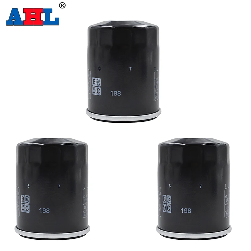 1/2/3pcs AHL Motorcycle Oil Filter For Polaris RZR 570 EPS LE 567 4 800 900 EPS 875 RANGER 900 CREW XP 875 SPORTSMAN 800