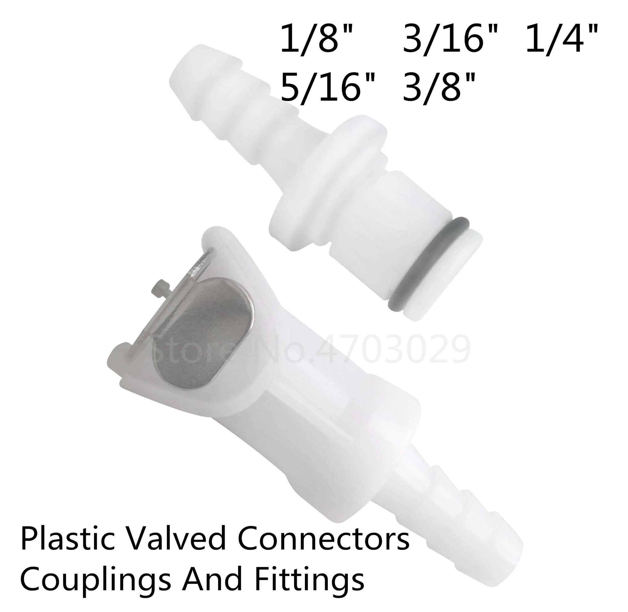 

CPC Quick-Disconnect Hose Barb Quick Connector Unidirectional Check valve assembly