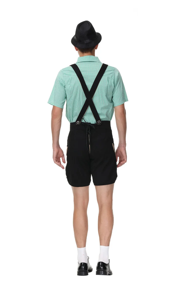 Ensemble de 3 pièces pour adultes, Costume allemand pour l'oktoberfestival, Lederhosen, pour homme bavard, Festival de la bière, Costume de fête d'halloween, Cosplay