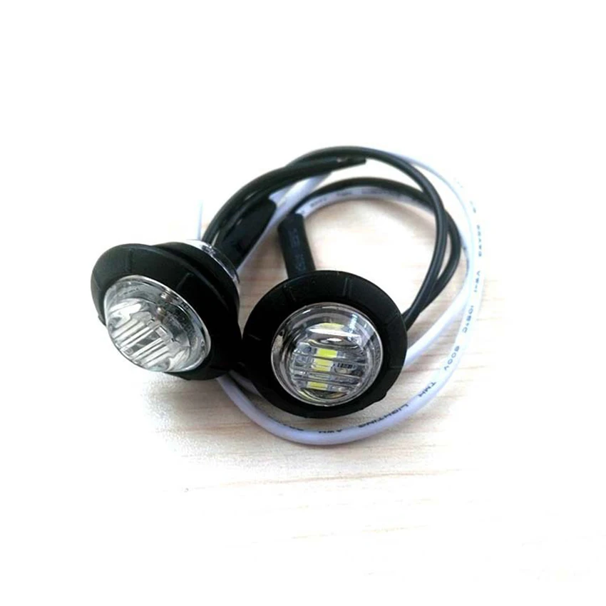 2 pz/lotto luci di ingombro laterali a Led per rimorchio 12V luci di segnalazione per camion lampada di segnalazione a LED luci per autobus per auto rosso/giallo/bianco