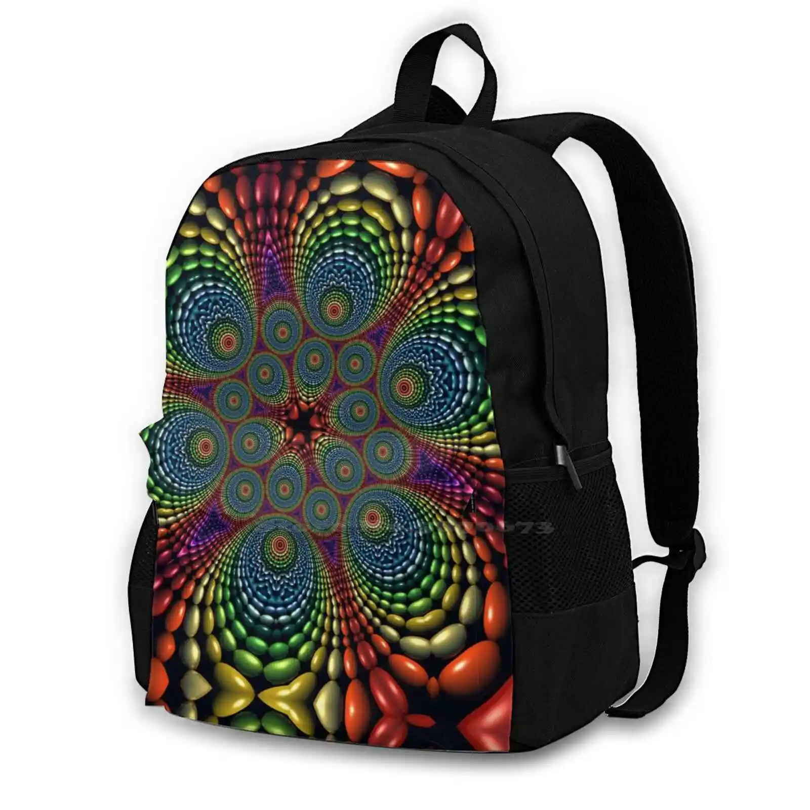 Vortex Bag Backpack For Men Women Girls Teenage Vortex Abstract Digital Manipulation