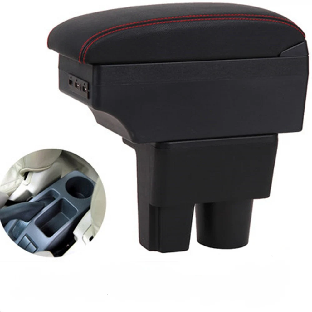 

For Car Suzuki Liana A6 Armrest Box Central Content Interior Arm Elbow Rest Storage Case Car-styling with USB Cup Holder