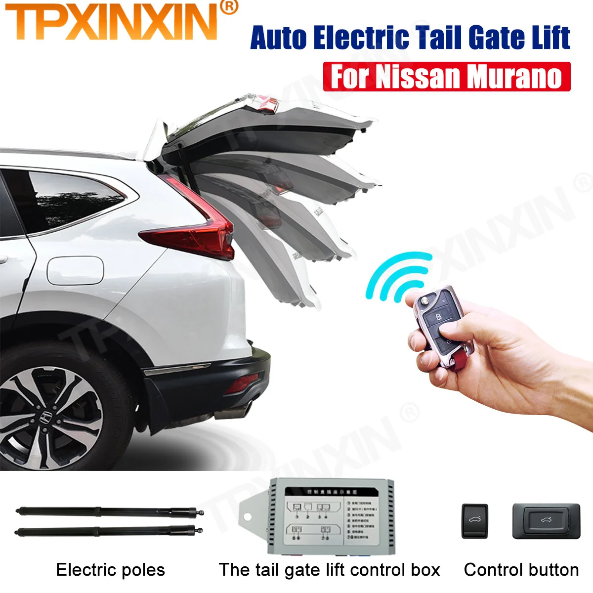 Easy to install Smart Auto Electric Tail Gate Lift For Nissan Murano 2015 With Remote Control Drive Seat Button Control