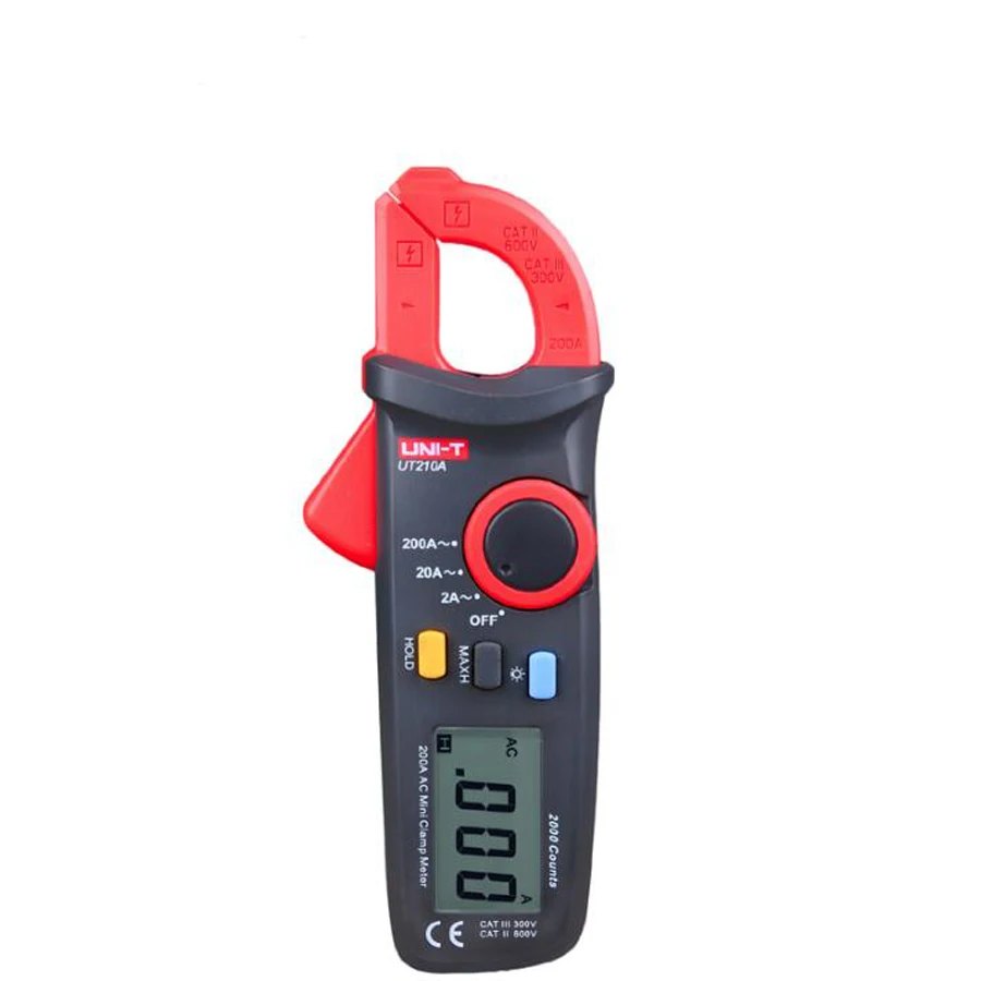 UNI-T UT210A 200A 2000 Conuts Mini LCD Electrical Professional Multifunction High Sensitivity Leakage Current Clamp Meters