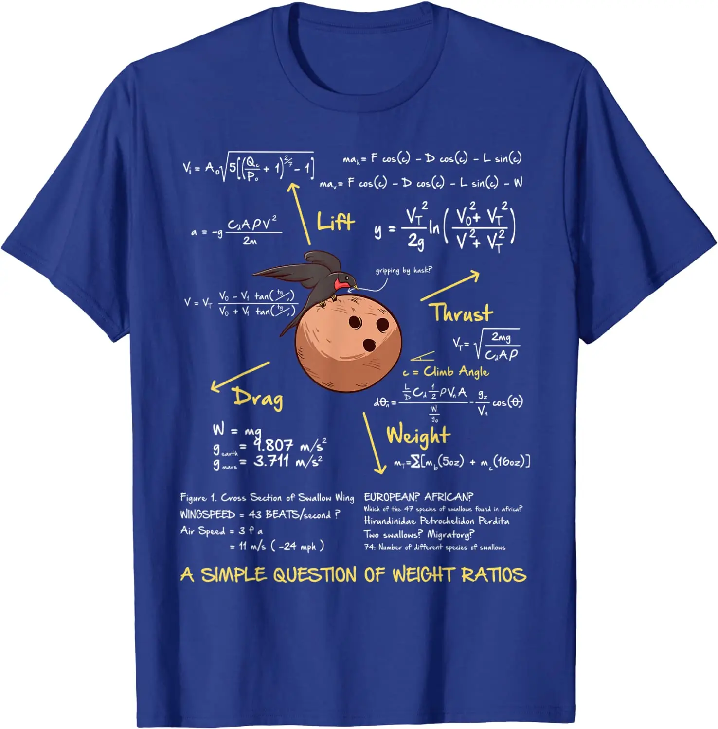 A Simple Question Of Weight Ratios Funny Math T-Shirt Cotton Tops Tees Casual Plain Custom T Shirt