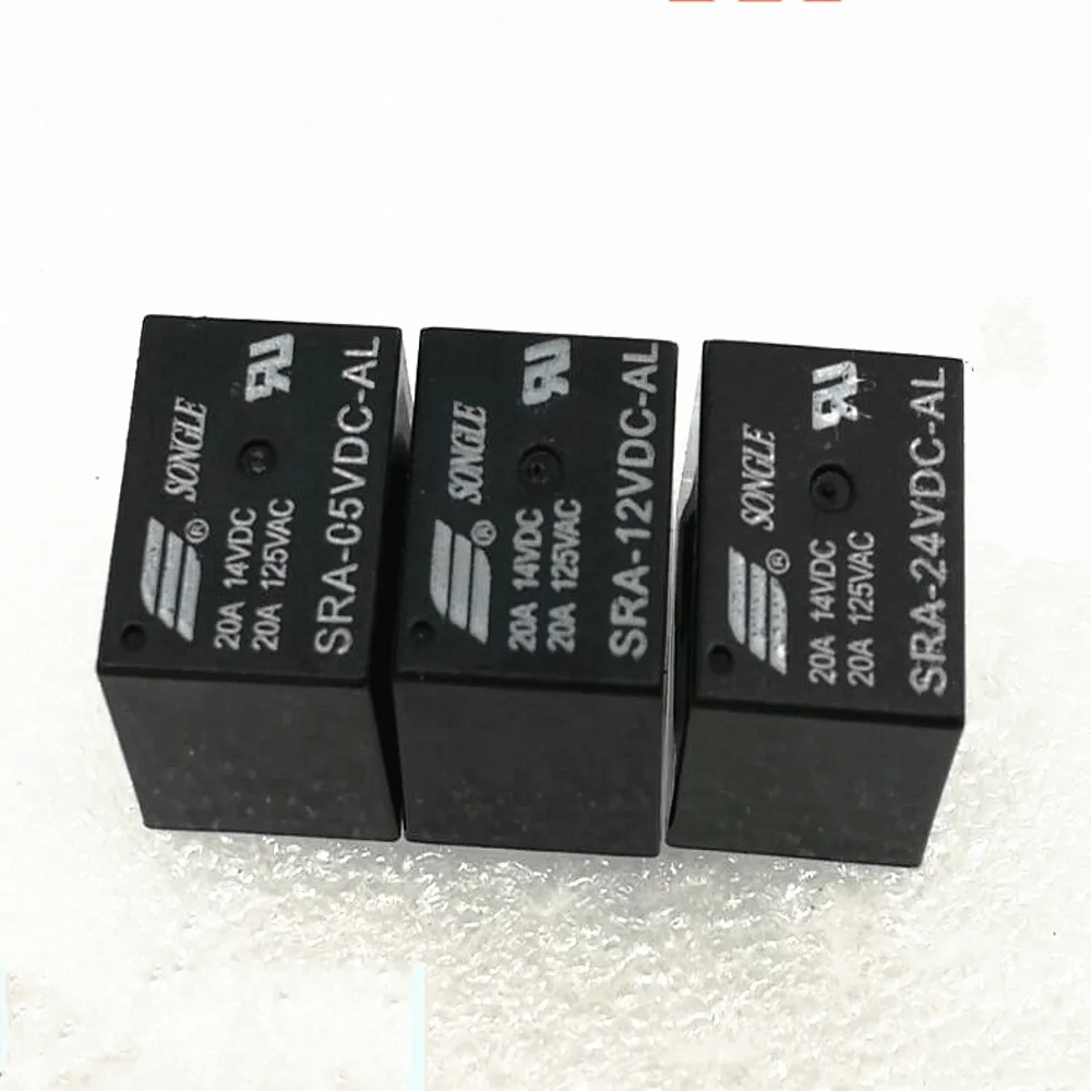 50PCS Leistungsrelais SRA-05VDC-AL 5V 20A T74 4PIN Relais neu und original – Detail 4
