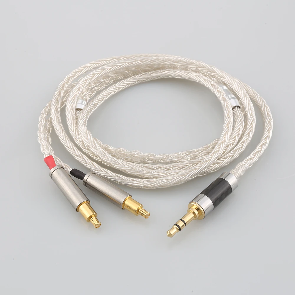 

High Quality 16 Core OCC Silver Plated Headphone Cable For Audio Technica ATH-ADX5000 MSR7b 770H 990H ESW950 SR9 ES750 ESW990