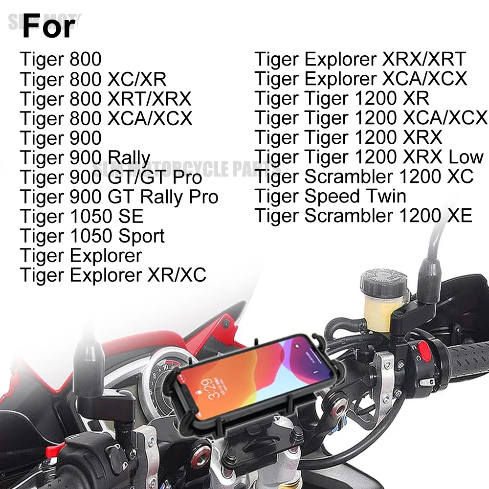 Wspornik nawigacyjny uchwyt na smartfona uchwyt na GPS dla tygrysa 800 tygrys 900 tygrys 1050 tygrys Explorer tygrys 1200 prędkość Twin