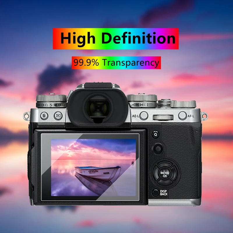 Fuji-Película protectora X-T3 XT3 para cámara Fujifilm, cristal templado de alta dureza, ultrafina, para cámara Fujifilm X-T3