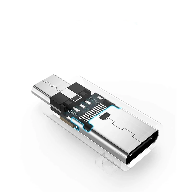 Adaptador USB tipo C a Micro USB hembra a macho, convertidor para Xiaomi, Samsung, Cable de datos